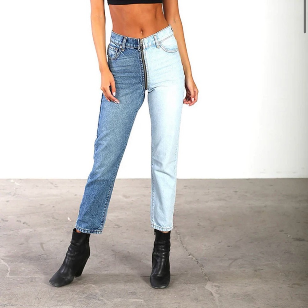 Revice Yin Yang Denim Zipper Jeans